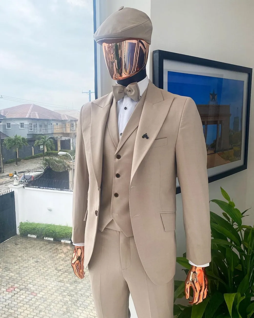 A Bisque Brown Reloaded “Peaky Blinders” Peak Lapel Suit