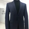 A Blue and red Pencil Stripe Navy Blue men’s Suit