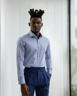 A Blue Oxford Business Shirt.