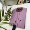 A Bright Onions Front Flap Short-Sleeve African Senator Kaftan Native