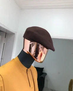 A brown Kangol Mens Fashion Hats