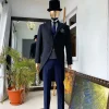 A Charcoal Black “Duke of Bridgerton ”Peak Lapel suit