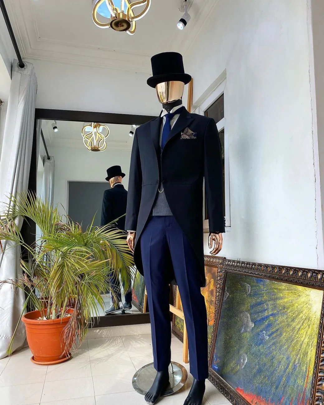 A Charcoal Black “Duke of Bridgerton ”Peak Lapel suit