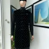 A Charcoal black long sleeve kaftan, Matching velvet jacket , hat and sokoto African traditional senator kaftan native.
