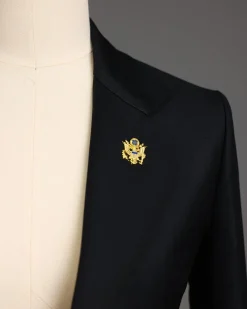 A Charcoal Black Notch Lapel Suit.