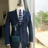 A Charcoal Black Reloaded “Catch Me If You Can” Double Left Breasted Notch lapel Suit
