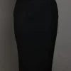 A Charcoal black skirt.