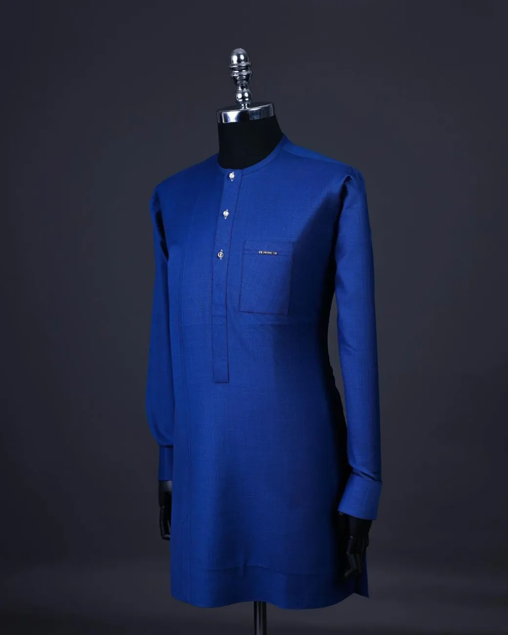 A Cobalt blue, front flap with clear view Swarovski details .