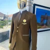 A Coffee Brown Reloaded “7th Battalion” Tuxedo Suit