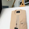 A Detailed Champagne Gold Embroidery Senator Kaftan