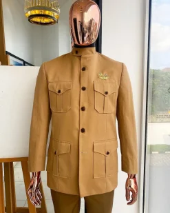 A firetrap tussock brown Oxford Troops Four-Pocket Jacket