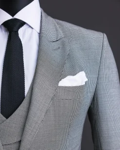 A Houndstooth Check Business Suit.