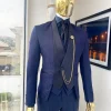 A Midnight Blue Reloaded “Lugard” suit from our Equilibrium ss21 collection