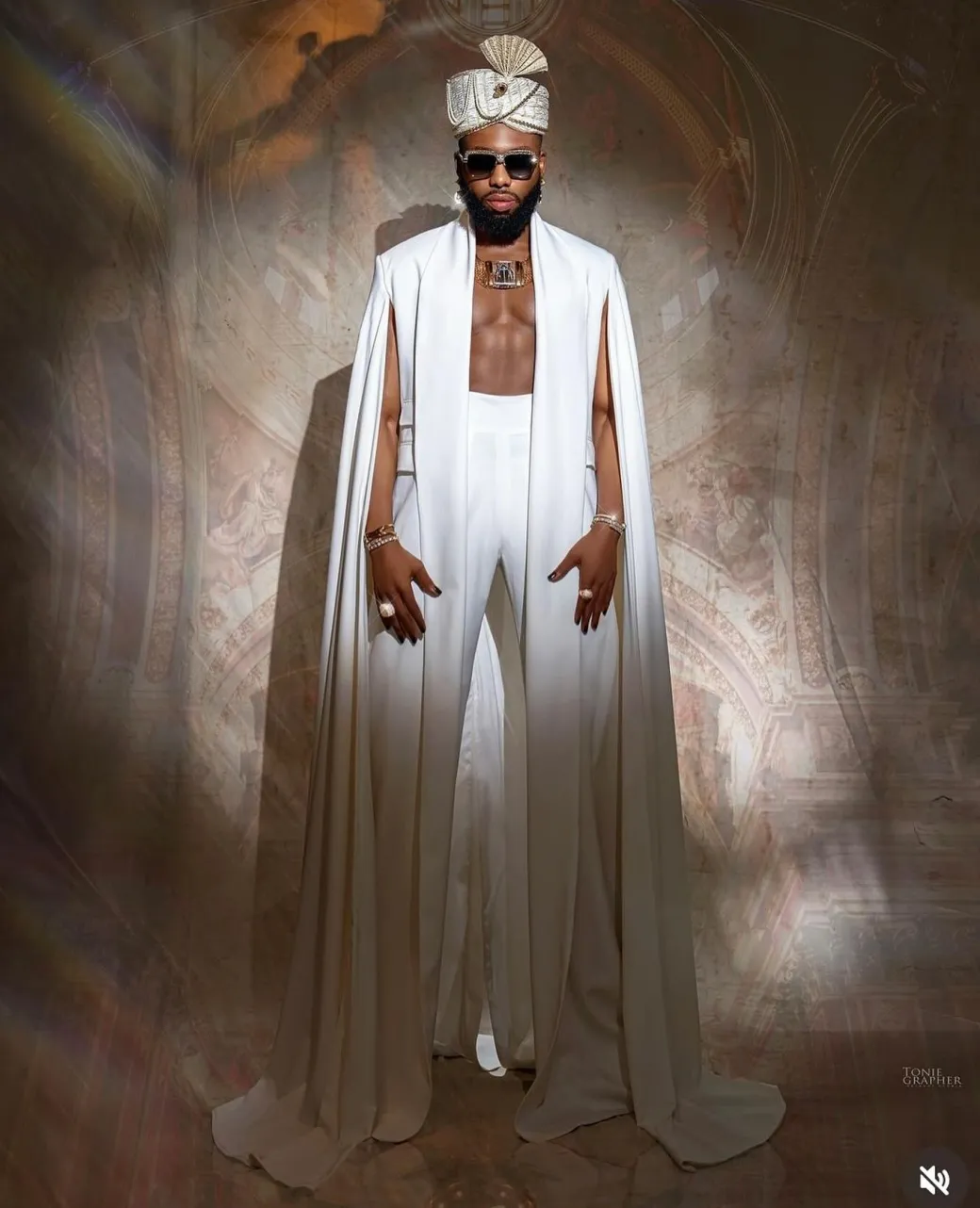 A monochrome ivory white deconstructed jacket with flare