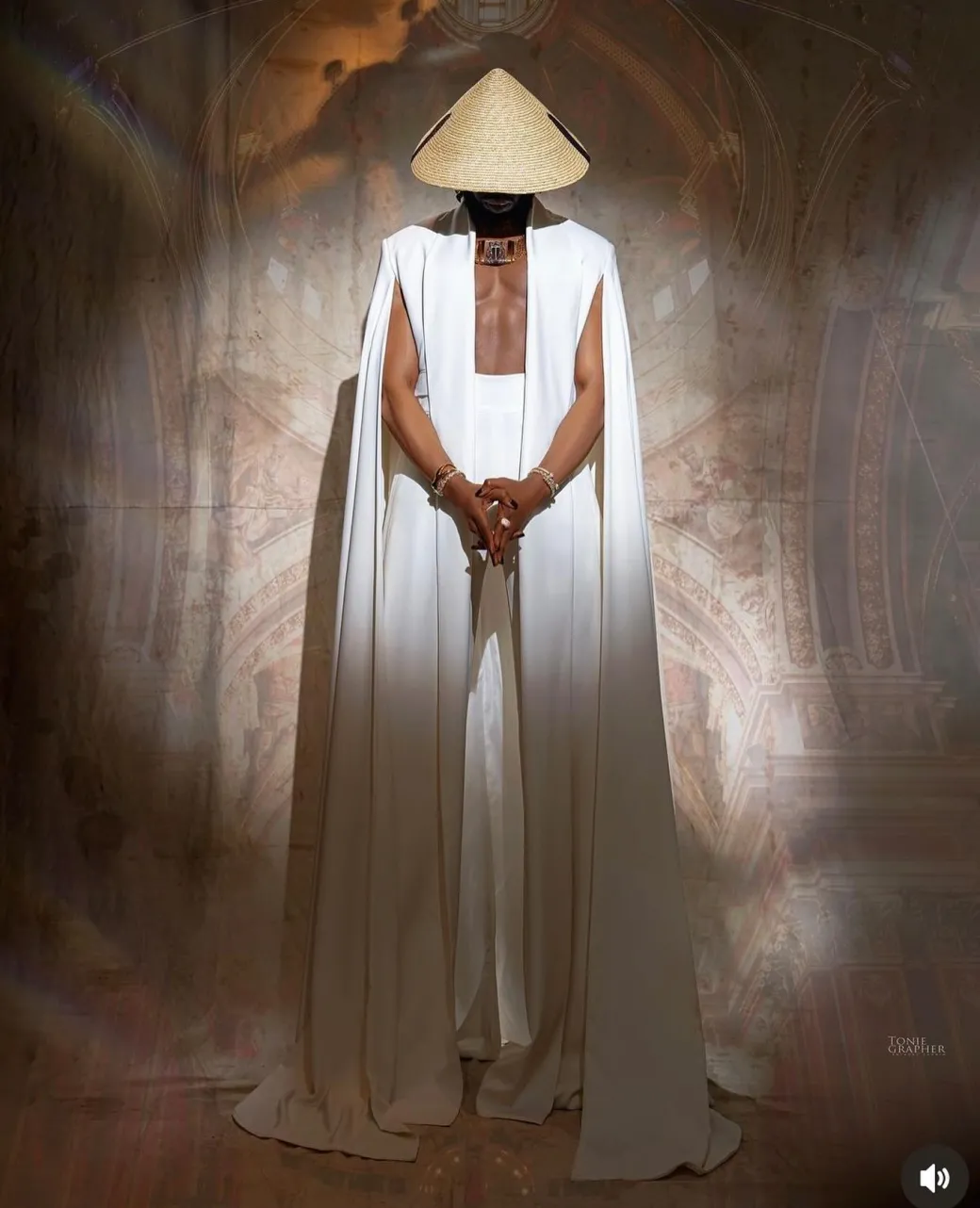 A monochrome ivory white deconstructed jacket with flare