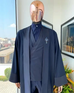 A Monochrome Midnight Blue “Samurai” Cloxedo