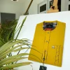 A Mustard Yellow with Swarovski button detailing African Kaftan and sokoto
