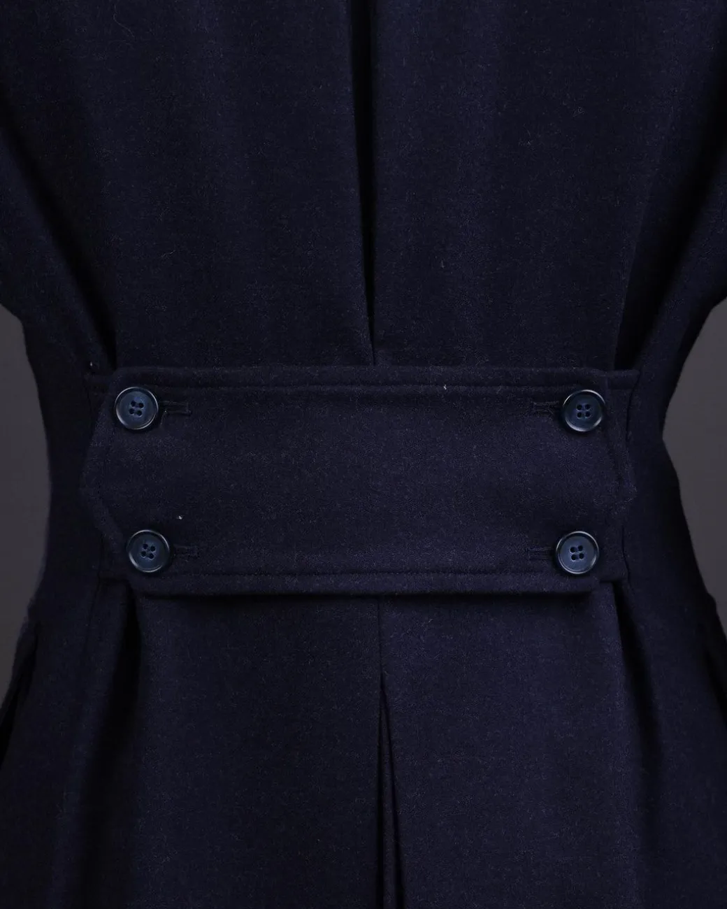 A Navy blue – Jorgecarli Vogue jacket – “Sicilian” peak lapel trench double breasted suit