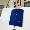 A Navy Blue African kaftan with clear view pearl Swarovski button and sokoto