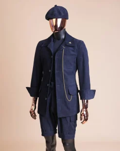 A Navy Blue Corduroy Jacket