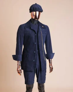 A Navy Blue Corduroy Jacket
