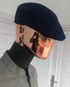 A Navy Blue Kangol Mens Fashion Hat