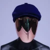 A Navy Blue Velvet Kangol Cap