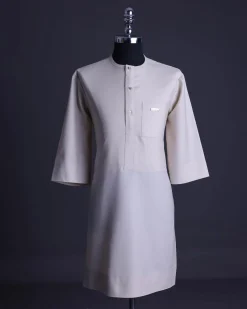 A Porcelain, Cloud and pattern embroidery detailing agbada