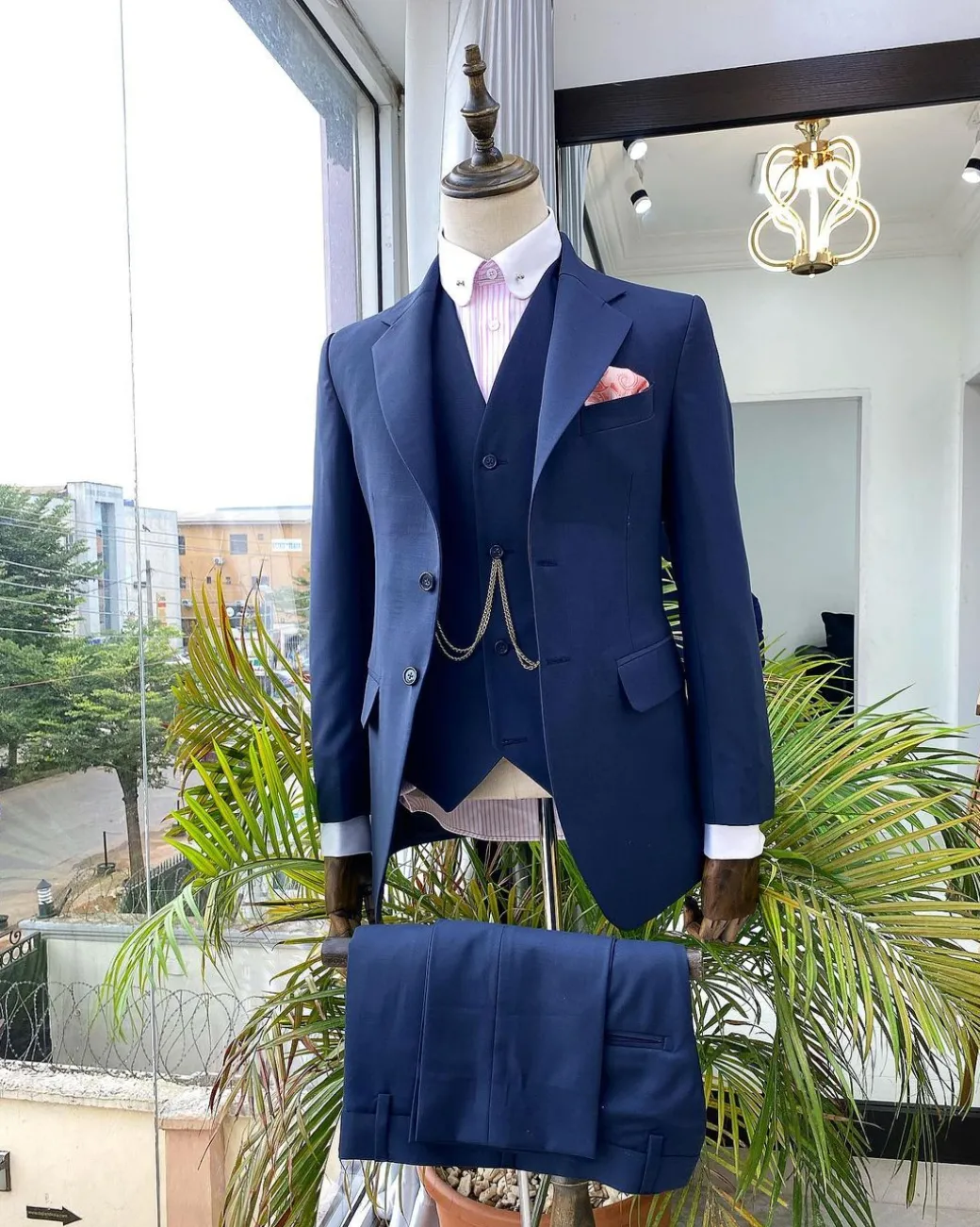 A Reloaded Irish “Board Room” Navy Blue 3-piece Notch Lapel Corporate Suit.