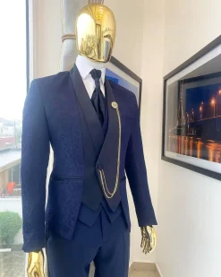 A Reloaded Midnight Blue “Lugard” suit from our Equilibrium ss21 collection