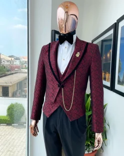 A Reloaded “Ragnar” peak lapel short cut tuxedo Suit