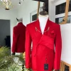 A Reloaded Red “Oranmiyan”Peak Lapel Tuxedo Suit