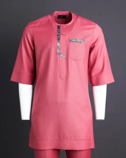 A Rogue Pink, Paisley Mix Kaftan.