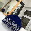 A Royal Blue and Silver Embroidery African Traditional Hat