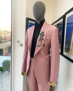 A Shade of Mauve, Single Breasted Shawl Lapel Suit