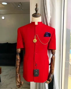 A Tomato Red Reloaded “French“ Safari Suit