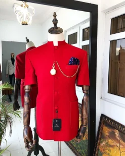 A Tomato Red Reloaded “French“ Safari Suit