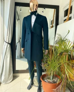 An Emerald green “Oranmiyan” trench blazer suit