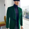 An Emerald Green Velvet Shawl Lapel Tuxedo Suit