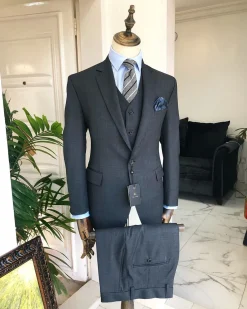 An “Irish” Grey Notch Lapel corporate suit.