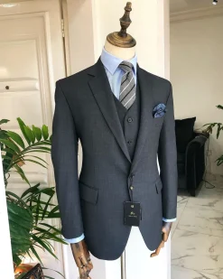 An “Irish” Grey Notch Lapel corporate suit.