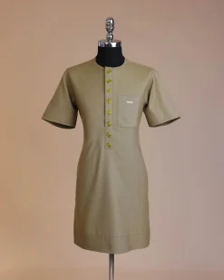 An Olive Green, Connected inverted cube -layered 3D embroidery design with splashed matching green ss30 Swarovski stone details agbada