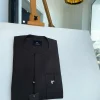 An Umber Brown, Front Flap and Undulating Lift Patch Pocket Detailing Senator Kaftan Native.