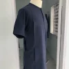 Light Blue Tiny Flap Short Sleeve African Kaftan