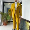 The “ Festac 77” mustard yellow 3 button safari suit