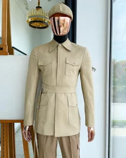 The “battle of Midway” tortilla brown, polished combat chinos suit