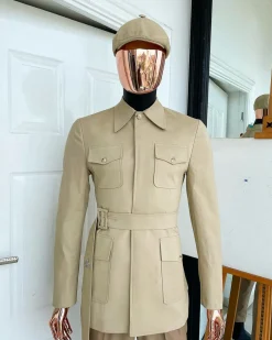 The “battle of Midway” tortilla brown, polished combat chinos suit