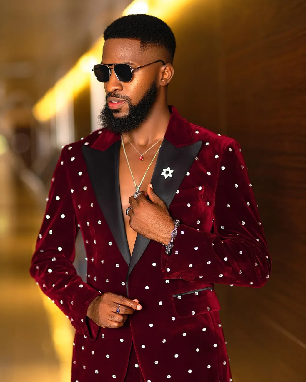 The “Dot & Red” Suit.