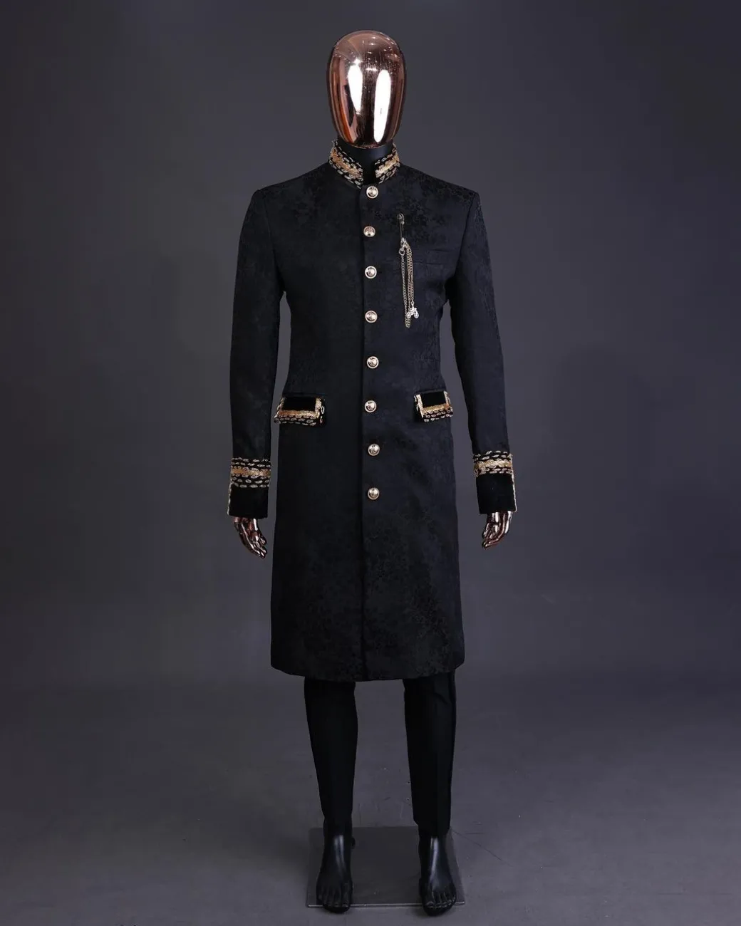 The “Prince of Persia” black ceremonial trench suit