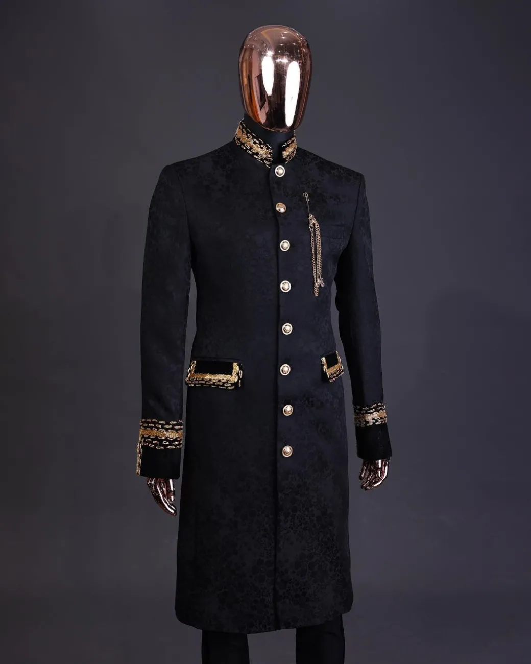 The “Prince of Persia” black ceremonial trench suit